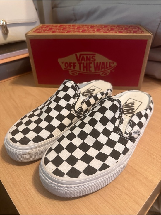 Vans Shoes - Vans Checkerboard Slip-On Sneakers - Black, White